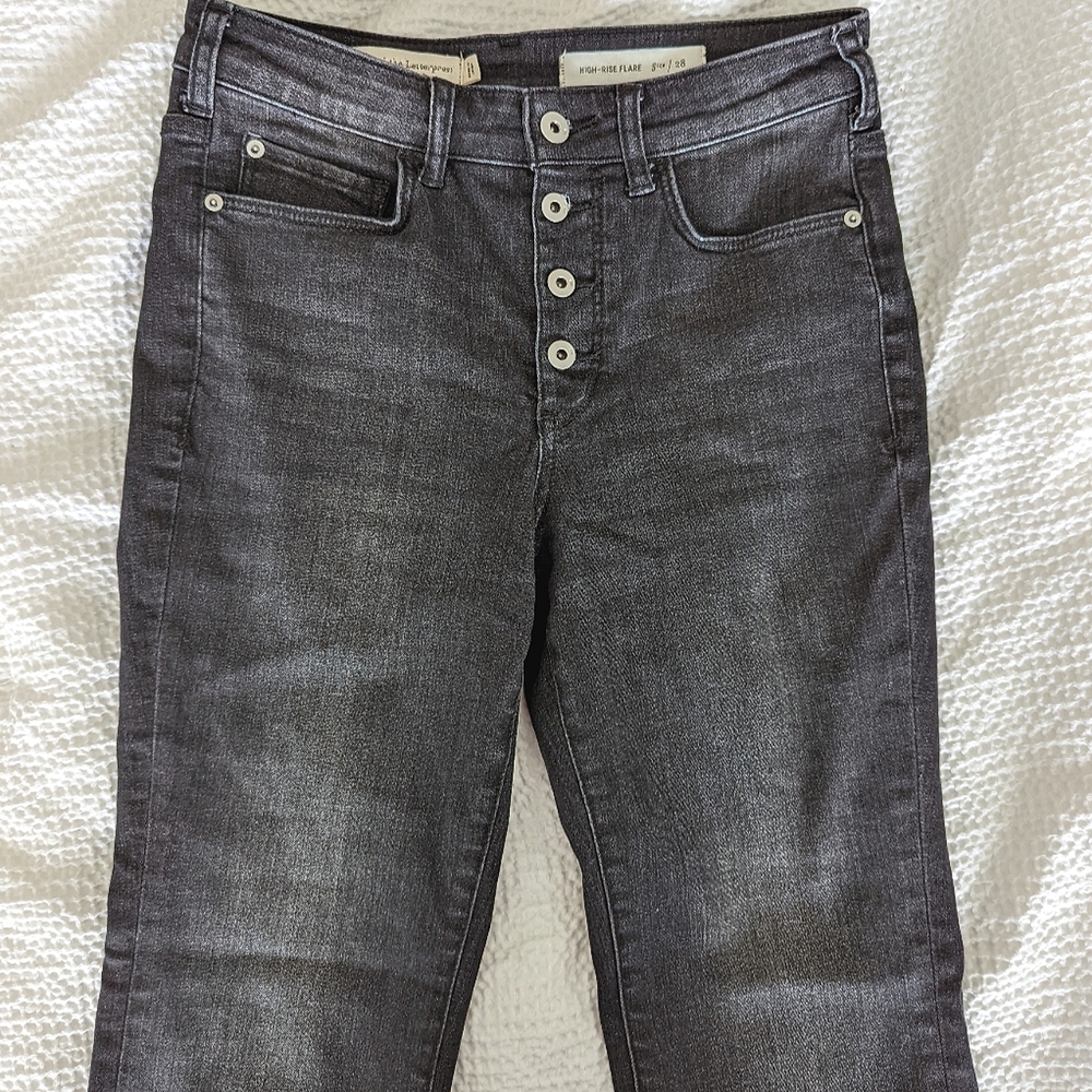 Pilcro high rise crop flare jeans